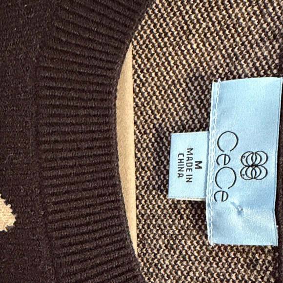 CeCe Black and Cream Knitwear - Picture 2 of 4